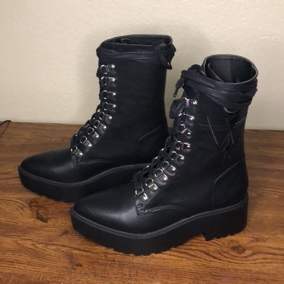 Widow Hateful Prayers Combat Boots - Picture 4 of 7